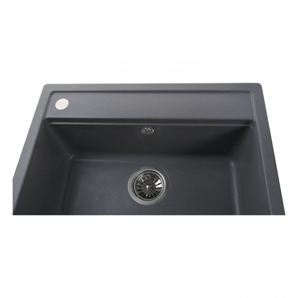 Гранітна мийка Globus Lux VOLTA сiрий металiк 570х510мм-А0003 (000007582)