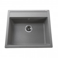 Гранітна мийка Globus Lux VOLTA сiрий камiнь 570х510мм-А0005 (000022397)