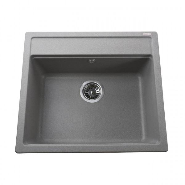 Гранітна мийка Globus Lux VOLTA сiрий камiнь 570х510мм-А0005 (000022397)