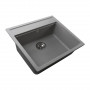 Гранітна мийка Globus Lux VOLTA сiрий камiнь 570х510мм-А0005 (000022397)