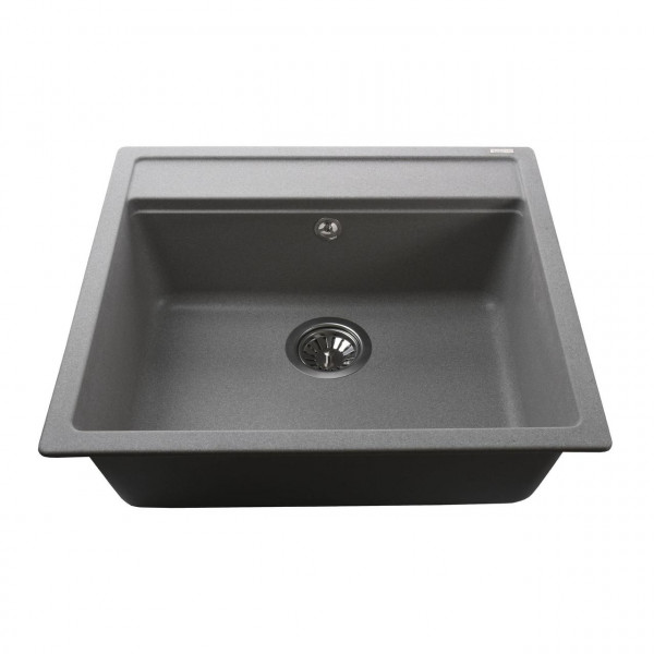Гранітна мийка Globus Lux VOLTA сiрий камiнь 570х510мм-А0005 (000022397)