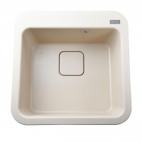 Гранитная мойка Globus Lux BARBORA слоновая кость 510х510мм (000012167)