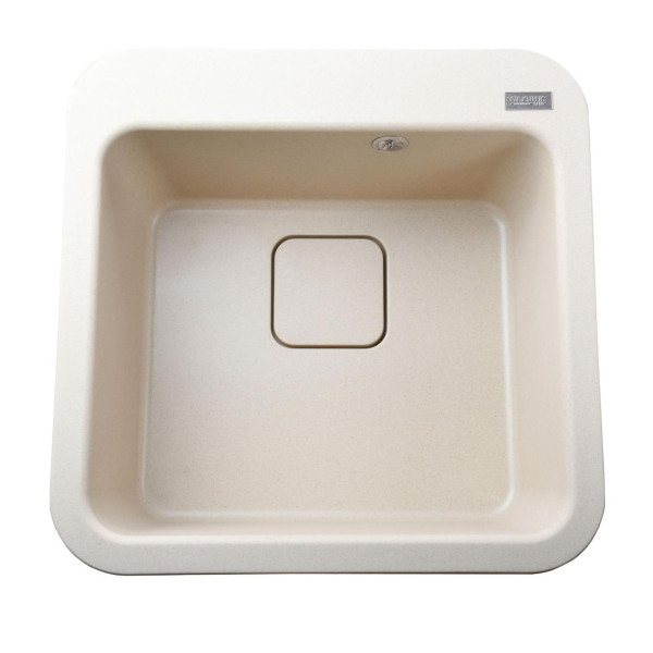 Гранитная мойка Globus Lux BARBORA слоновая кость 510х510мм (000012167)