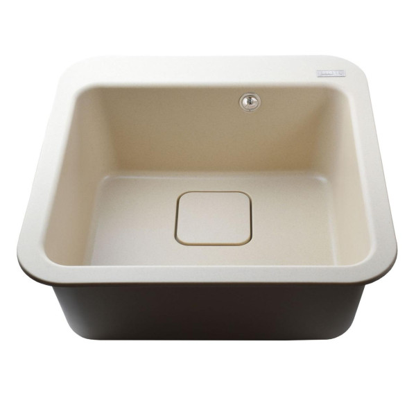 Гранитная мойка Globus Lux BARBORA слоновая кость 510х510мм (000012167)