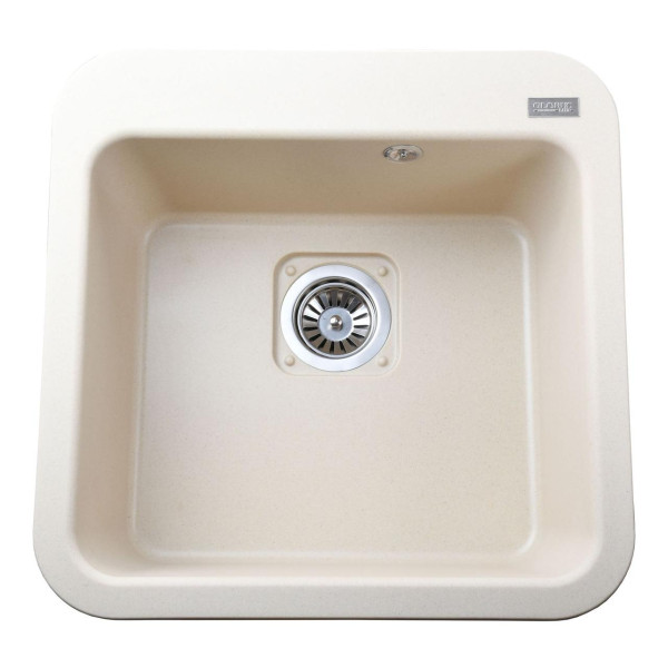 Гранитная мойка Globus Lux BARBORA слоновая кость 510х510мм (000012167)