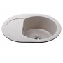 Гранітна мийка Globus Lux MORAINE мигдаль 600х470мм-А0008 (000002986)
