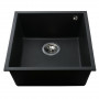 Гранітна мийка Globus Lux AMMER пiдстiльна, чорний 440х440мм-А0002 (000007585)