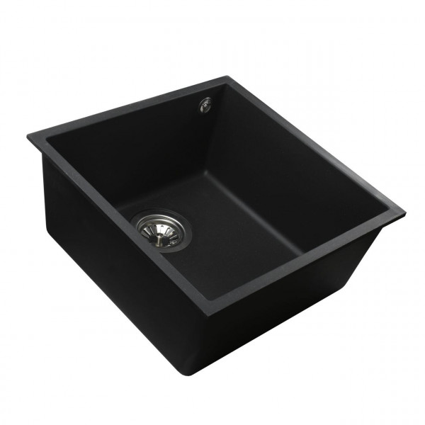 Гранітна мийка Globus Lux AMMER пiдстiльна, чорний 440х440мм-А0002 (000007585)