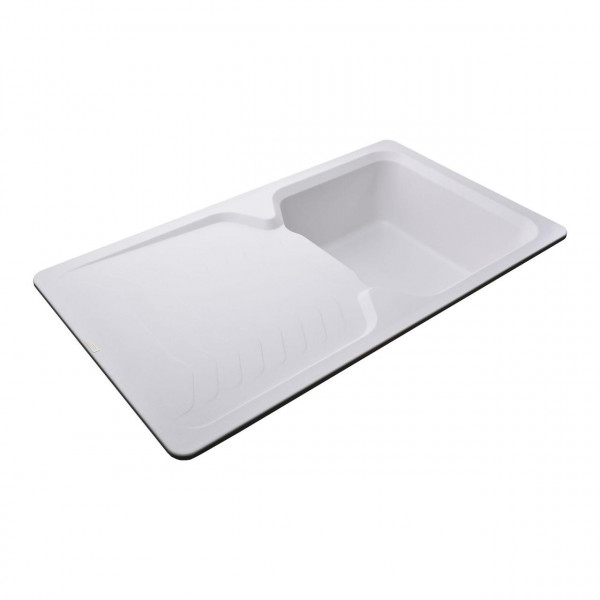 Гранітна мийка Globus Lux BOREN білий 860х500мм-А0007 (000009961)