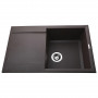 Гранітна мийка Globus Lux KOMO коричневий 790x500мм-А0006 (000010480)
