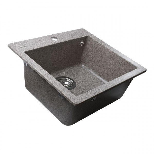 Гранитная мойка Globus Lux AOSTA мокко 490x455мм (000023569)