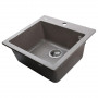 Гранитная мойка Globus Lux AOSTA мокко 490x455мм (000023569)