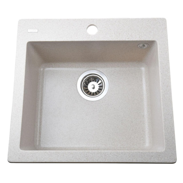Гранітна мийка Globus Lux AOSTA пiщаний 490x455мм-А0004 (000023574)