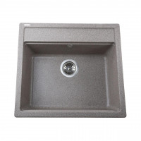 Гранітна мийка Globus Lux VOLTA мокко 570х510мм (000023501)