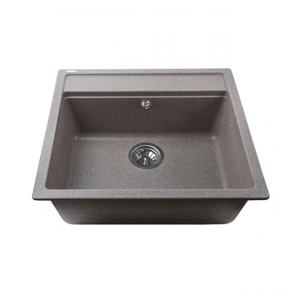 Гранітна мийка Globus Lux VOLTA мокко 570х510мм (000023501)