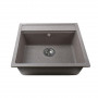 Гранітна мийка Globus Lux VOLTA мокко 570х510мм (000023501)