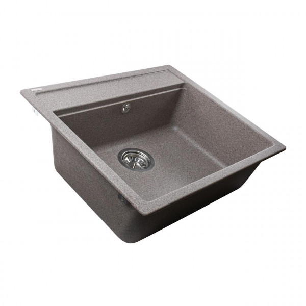 Гранітна мийка Globus Lux VOLTA мокко 570х510мм (000023501)