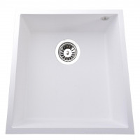 Гранітна мийка Globus Lux AMMER пiдстiльна, бiлий 440х440мм--А0007 (000023649)