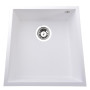 Гранітна мийка Globus Lux AMMER пiдстiльна, бiлий 440х440мм--А0007 (000023649)