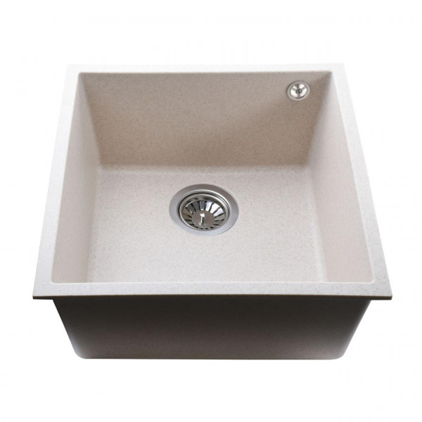 Гранітна мийка Globus Lux AMMER пiдстiльна, пiщаний 440х440мм---А0004 (000023651)