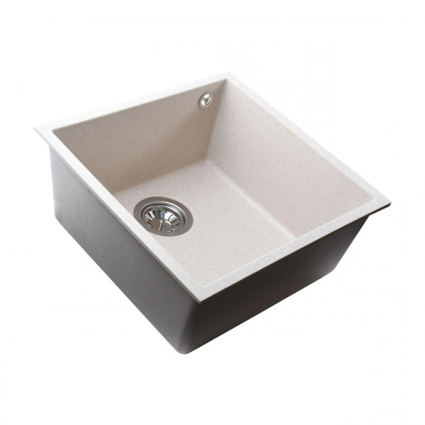 Гранітна мийка Globus Lux AMMER пiдстiльна, пiщаний 440х440мм---А0004 (000023651)
