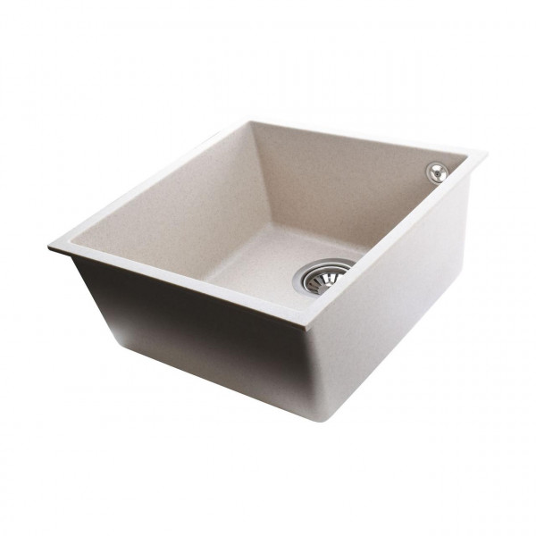 Гранітна мийка Globus Lux AMMER пiдстiльна, пiщаний 440х440мм---А0004 (000023651)