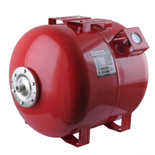 Бак Optima cal-pro для систем отопления 80л 10bar гор. ( с манометром ) (000022886)