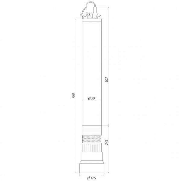 Насос колодязний OPTIMA OP 5,1 - 40/5 AUTO 0,37 кВт, P max=0,45 кВт (000020507)
