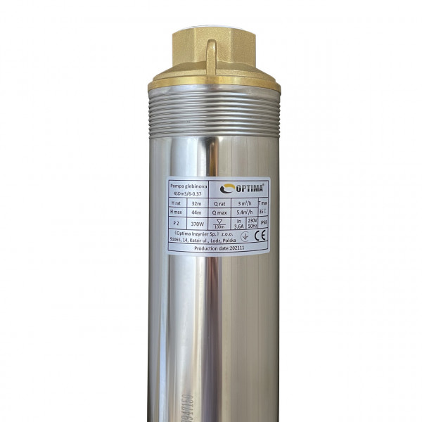 Насос скважинный с повышенной уст-тью к песку OPTIMA 4SDm3/ 6 0,37 кВт 44м + пульт+кабель 25м NEW (000023126)