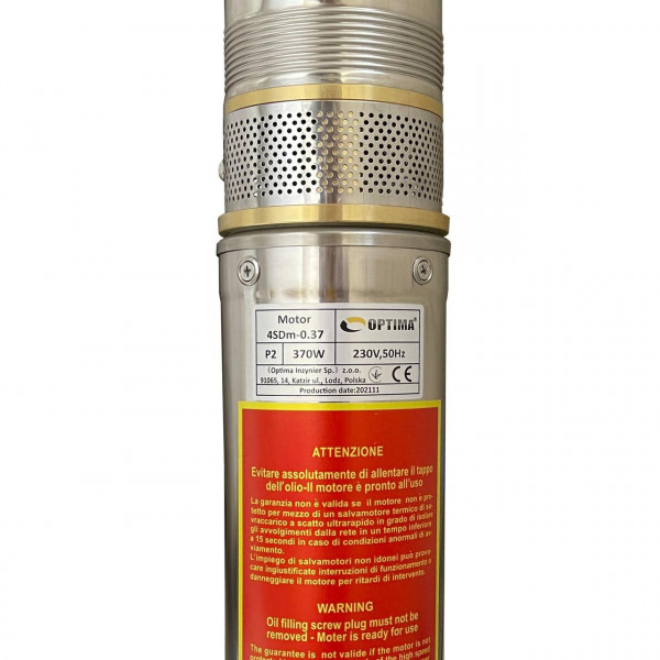 Насос скважинный с повышенной уст-тью к песку OPTIMA 4SDm3/ 6 0,37 кВт 44м + пульт+кабель 25м NEW (000023126)