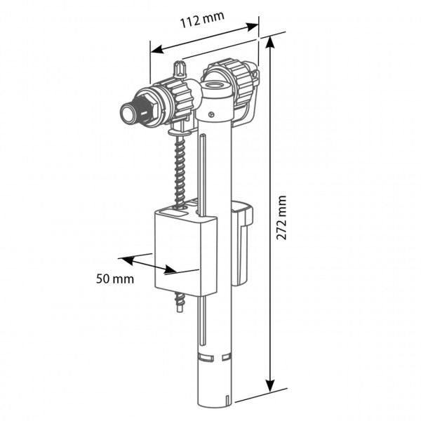 Клапан заполнения SIAMP 20093YP 3/8″ (000001468)