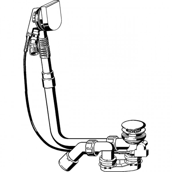 Злив-перелив Multiplex Trio Visign MT9 VIEGA 733605 (000021638)