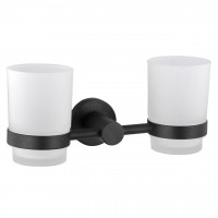 Стакан двойной Globus Lux BS8428 черный матовый SUS304 (000022213)