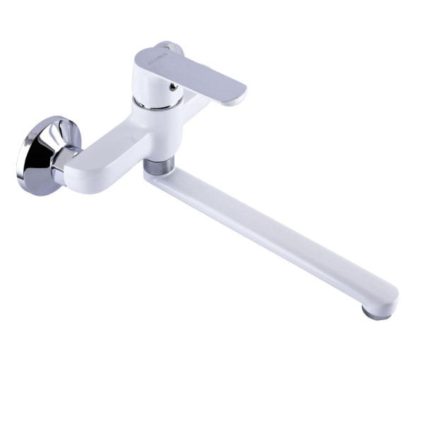 Смеситель для кухни со стены Globus Lux Laguna GLA-0104-7-WHITE (000022563)