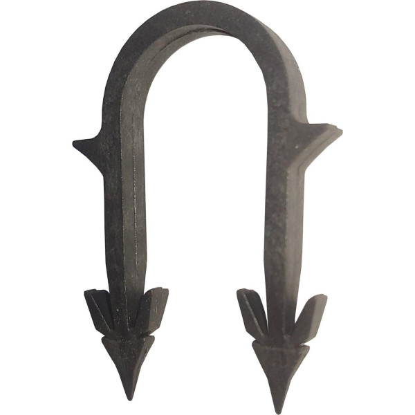 Гарпун-скоба для крепления трубы ТП Ø16-20 длина 45мм черная/красная (уп.100шт) (000024476)