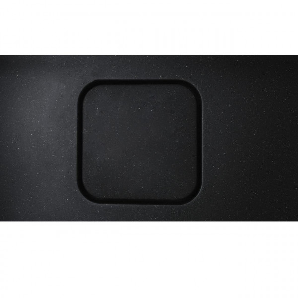 Гранитная мойка Globus Lux BARBORA черный металлик 510х510мм-А0001 (000007953)