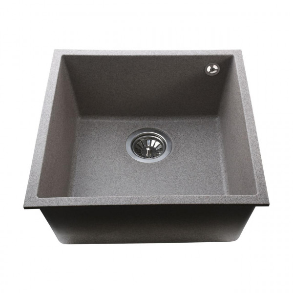 Гранітна мийка Globus Lux AMMER пiдстiльна, мокко 440х440мм (000023650)