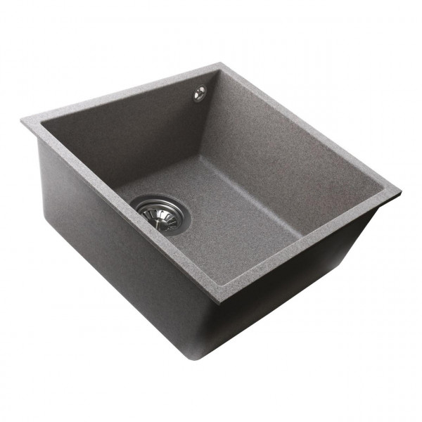 Гранітна мийка Globus Lux AMMER пiдстiльна, мокко 440х440мм (000023650)