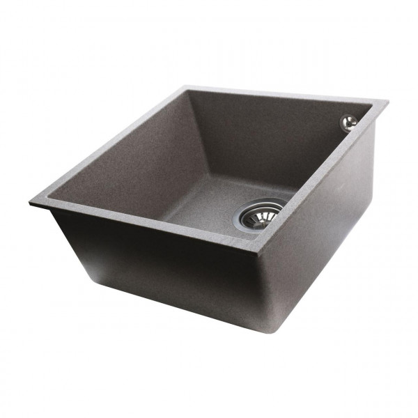 Гранітна мийка Globus Lux AMMER пiдстiльна, мокко 440х440мм (000023650)