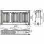 Радиатор стальной панельный OPTIMUM 22 низ/справа 500х1800 (без INNER) (000022036)