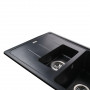 Гранитная мойка Globus Lux IZEO черный металiк 780x500мм-А0001 (000005956)