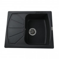 Гранітна мийка Globus Lux TANA чорний металік 610х500мм-А0001 (000006135)