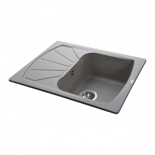 Гранітна мийка Globus Lux TANA сірий камiнь 610х500мм-А0005 (000022396)