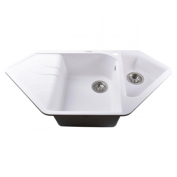 Гранітна мийка Globus Lux GARDA білий 1000х500мм-А0007 (000008750)