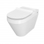 Унитаз компакта Cersanit CREA 010/020 OVAL с сиденьем дюропл SLIM LIFT (без бачка) (000020681)