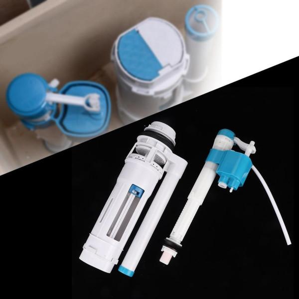 Комплект в сборе к бачку унитаза,сливной клапан,клапан заполнения, низ (00287646)