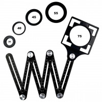 Шаблометр,шаблон для плитки,локатор для плитки,лінійка шабломер,шаблон для розмітки плитки (20015294) (98745588)