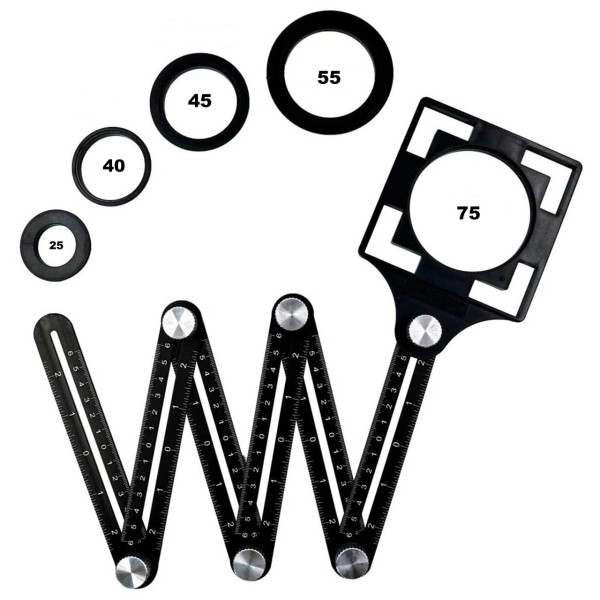 Шаблометр,шаблон для плитки,локатор для плитки,лінійка шабломер,шаблон для розмітки плитки (20015294) (98745588)