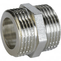 Ніпель нікельований 1/2″ЗР х 1/2″ЗР штампований під прокладку А0501-1А(нк) VA (000024862)