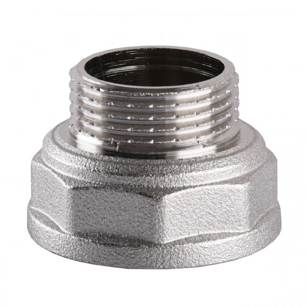 Перехідник редукційний нікельований 1 1/4″ВР х 1″ЗР штампований А0605А(нк) VA (000024891)